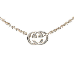 Pre-Loved Gucci Sterling Silver Interlocking G Pendant Necklace